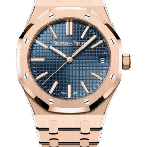 Replica Ap Royal OAK Rose Gold Blue Face 41mm
